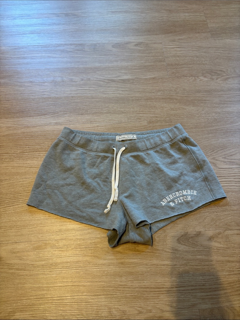 Abercrombie & Fitch Women’s M Y2K Embroidered Fleece Rough Cut Mini Shorts